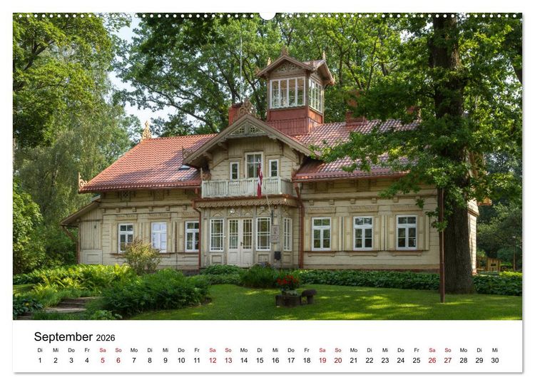 Produktbild: Baltische L&auml;nder (Wandkalender 2026 DIN A2 quer), CALVENDO Monatskalender