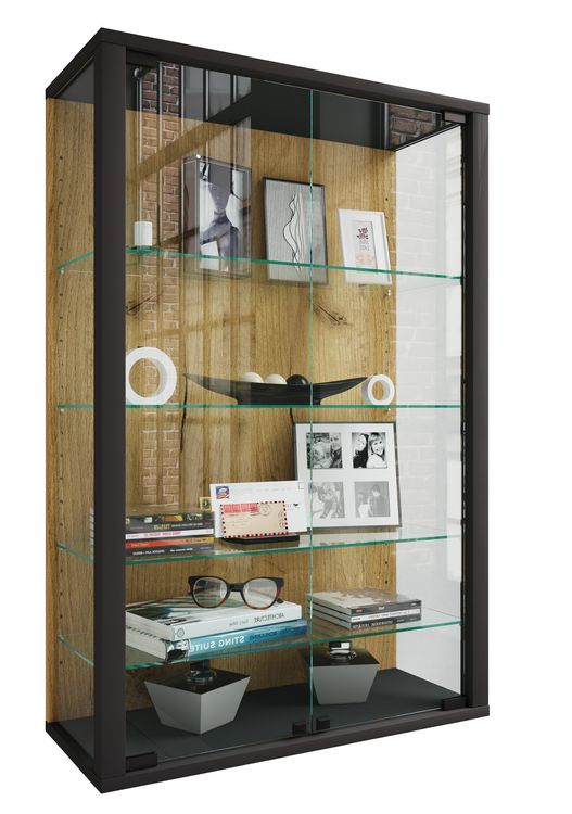 Produktbild: Wandvitrine H&auml;ngevitrine Glasvitrine Glas Udina L