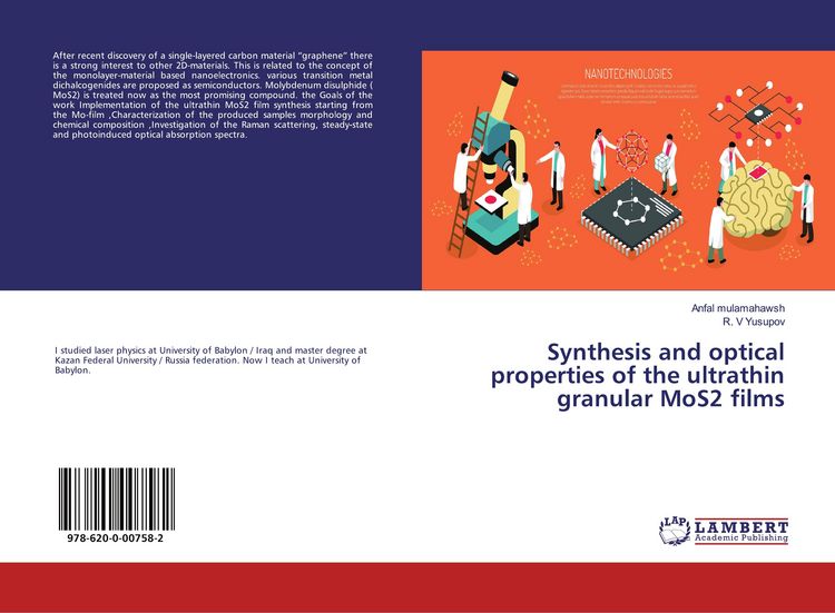 Produktbild: Synthesis and optical properties of the ultrathin granular MoS2 films