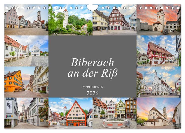 Produktbild: Biberach an der Ri&szlig; Impressionen (Wandkalender 2026 DIN A4 quer), CALVENDO Monatskalender