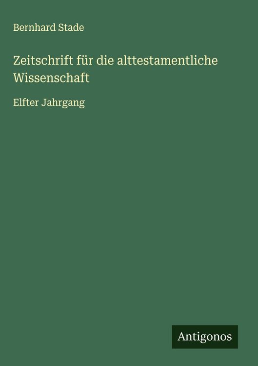 Produktbild: Zeitschrift f&uuml;r die alttestamentliche Wissenschaft