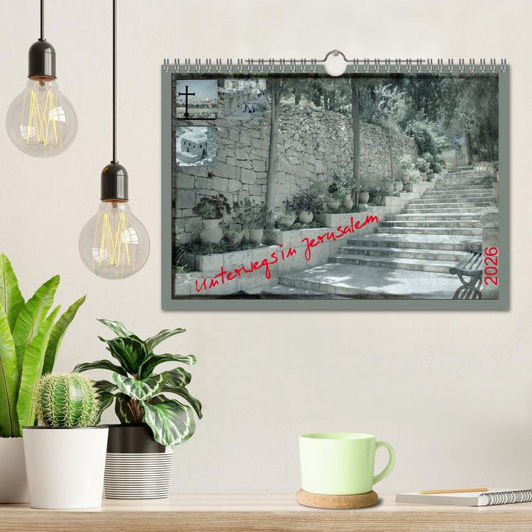 Produktbild: Unterwegs in Jerusalem (Wandkalender 2026 DIN A4 quer), CALVENDO Monatskalender