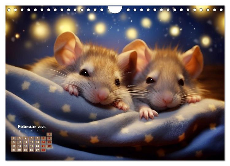 Produktbild: Ein Jahr im Leben von Familie Maus (Wandkalender 2026 DIN A4 quer), CALVENDO Monatskalender
