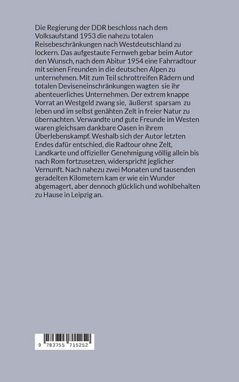Produktbild: Wie ein DDR-Abiturient mit dem Fahrrad nach Rom kam
