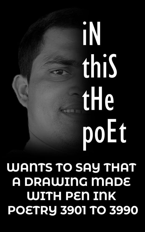 Produktbild: In this the poet : A DRAWING MADE WITH PEN INK POETRY 3901 TO 3990
