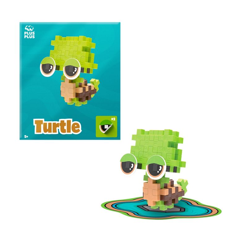 Produktbild: PLUS PLUS - 31 Kreativ Bausteine M&uuml;de Schildkr&ouml;te (MQ3)