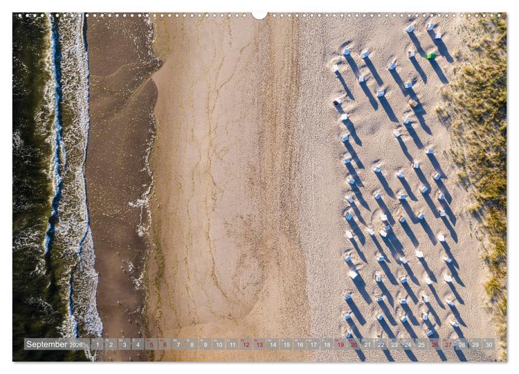 Produktbild: USEDOM Die drei Seeb&auml;der Ahlbeck - Heringsdorf - Bansin (hochwertiger Premium Wandkalender 2026 DIN A2 quer), Kunstdruck in Hochglanz