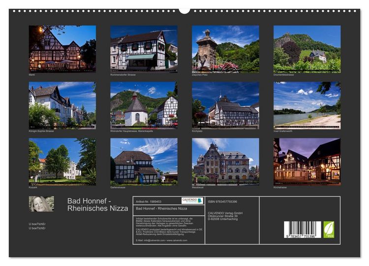 Produktbild: Bad Honnef - Rheinisches Nizza (hochwertiger Premium Wandkalender 2026 DIN A2 quer), Kunstdruck in Hochglanz