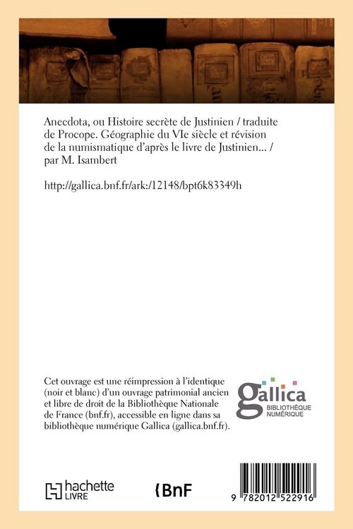 Produktbild: Anecdota , ou Histoire secr&egrave;te de Justinien (&Eacute;d.1856)