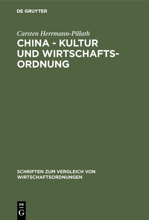 Produktbild: China - Kultur und Wirtschaftsordnung