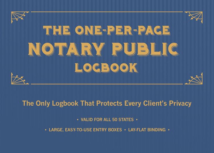 Produktbild: The One-Per-Page Notary Public Logbook