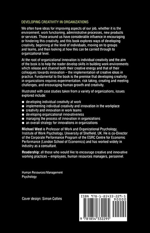 Produktbild: West: Developing Creativity in Organizations