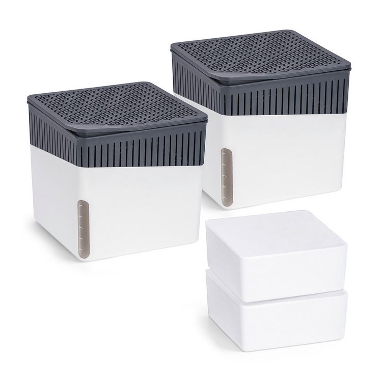 Produktbild: Raumentfeuchter Mod. Cube Wei&szlig; 500 g, 2er Set, beugt Schimmel und Ger&uuml;chen vor