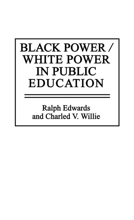 Produktbild: Black Power/White Power in Public Education