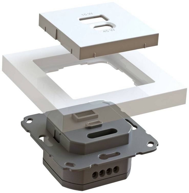 Produktbild: Ehmann 6460x0100 USB-Ladesteckdose Wei&szlig;