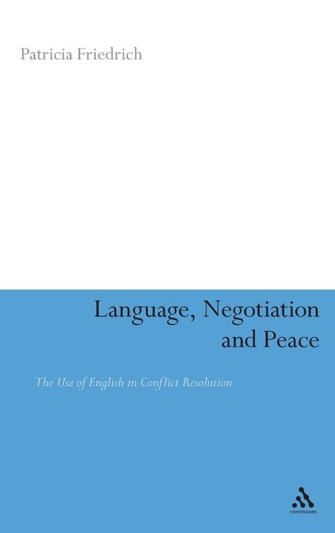 Produktbild: Language, Negotiation and Peace
