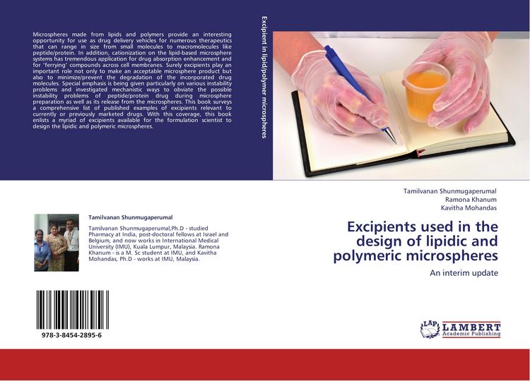 Produktbild: Excipients used in the design of lipidic and polymeric microspheres