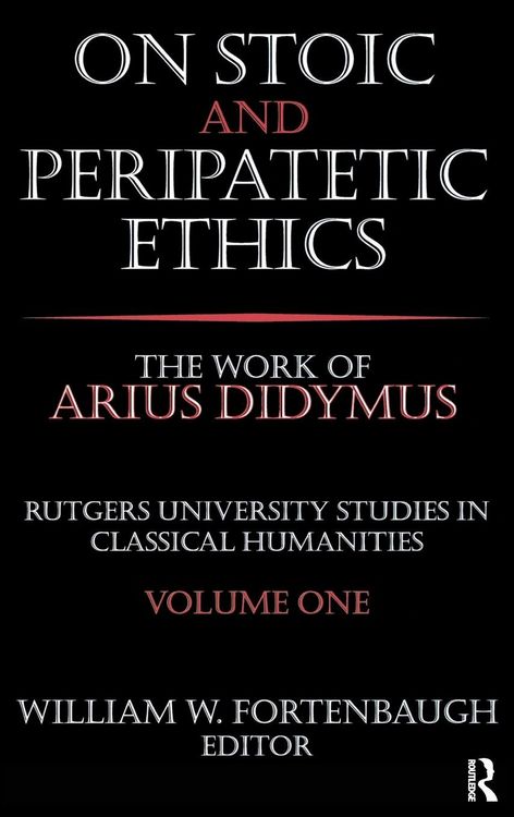 Produktbild: On Stoic and Peripatetic Ethics