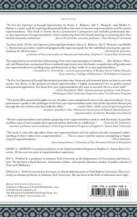 Produktbild: First-Year Experiences of Successful Superintendents