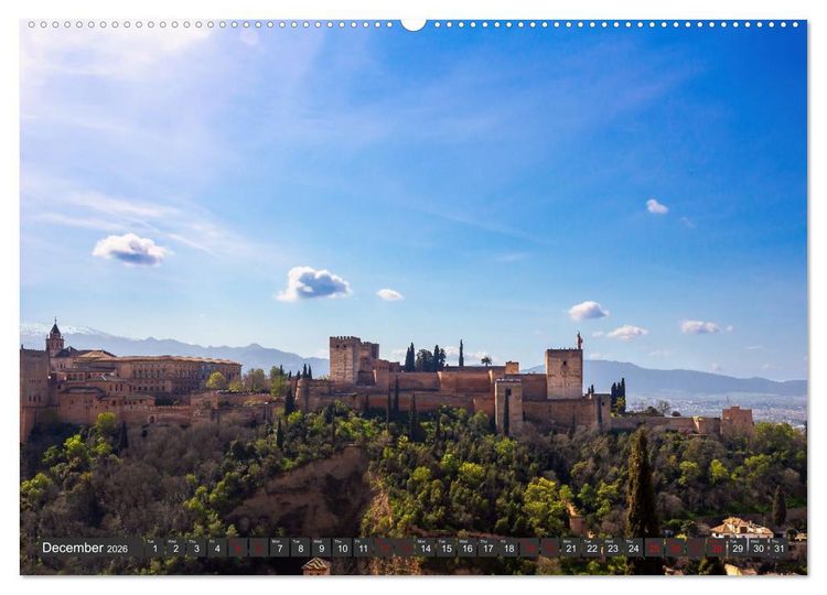 Produktbild: Andalusia sunny side of life (High Quality Premium Wall Calendar 2026 DIN A2 landscape),CALVENDO 12 Month Wall Calendar
