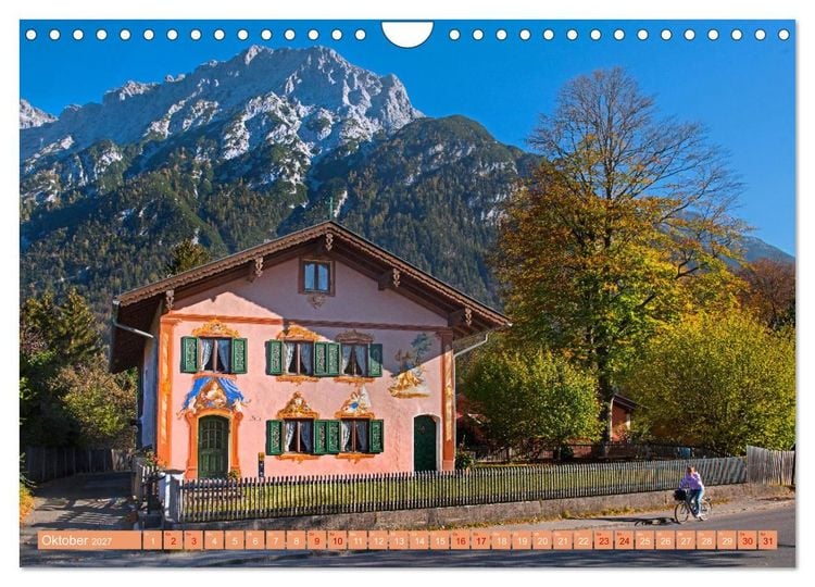 Produktbild: Mittenwald - Perle des Werdenfelser Landes (Wandkalender 2027 DIN A4 quer), CALVENDO Monatskalender