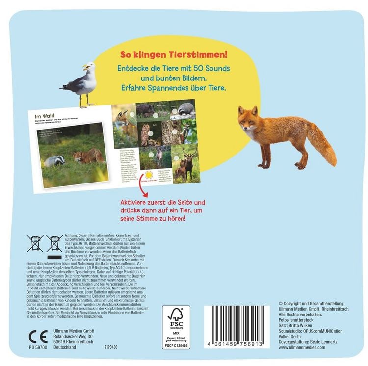 Produktbild: Mein gro&szlig;es Soundbuch - So klingen die Tiere