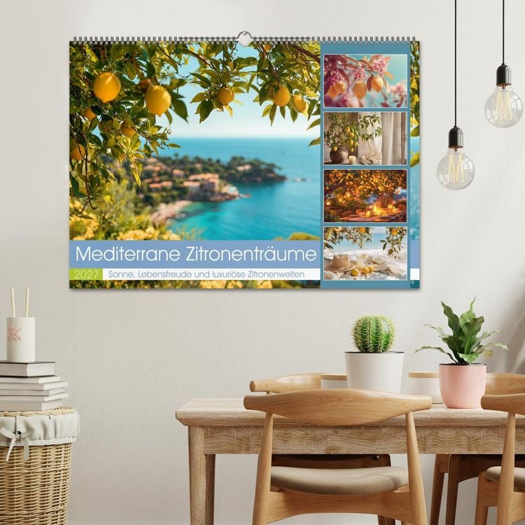 Produktbild: Mediterrane Zitronentr&auml;ume (Wandkalender 2027 DIN A2 quer), CALVENDO Monatskalender