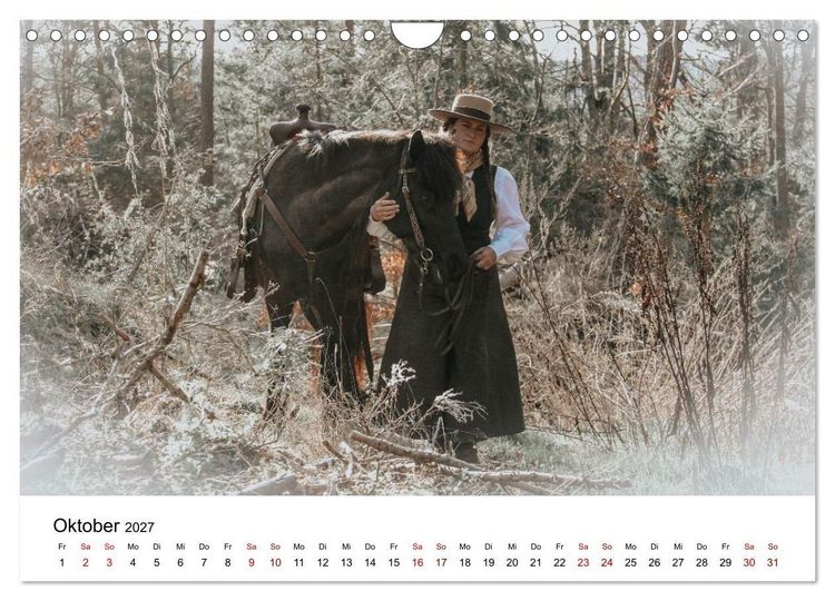 Produktbild: Getragen von Pferden, geformt vom Land - COWBOYS und Cowgirls (Wandkalender 2027 DIN A4 quer), CALVENDO Monatskalender