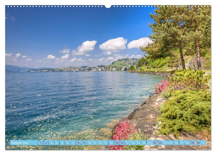Produktbild: Vierwaldst&auml;ttersee (hochwertiger Premium Wandkalender 2026 DIN A2 quer), Kunstdruck in Hochglanz