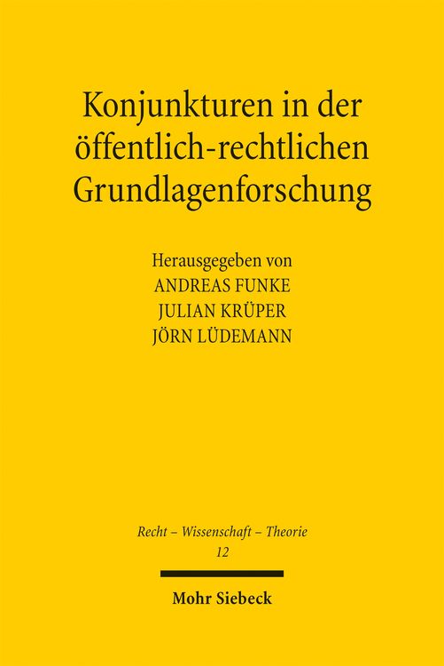 Produktbild: Konjunkturen in der &ouml;ffentlich-rechtlichen Grundlagenforschung