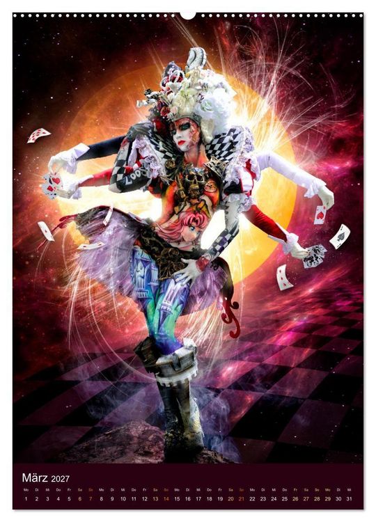Produktbild: Bodypainting Adventures (Wandkalender 2027 DIN A2 hoch), CALVENDO Monatskalender
