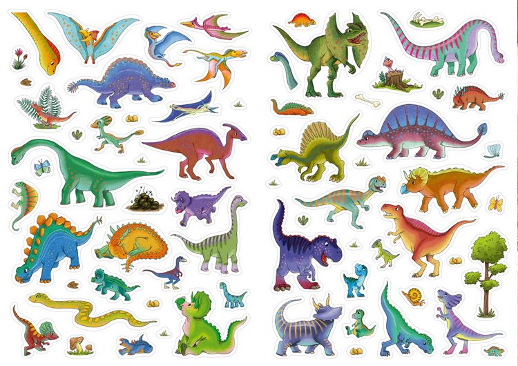Produktbild: Mein Stickeralbum Dinosaurier