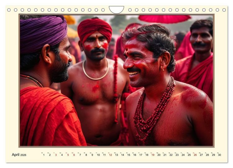 Produktbild: Tradition und Kultur in Indien (Wandkalender 2026 DIN A4 quer), CALVENDO Monatskalender