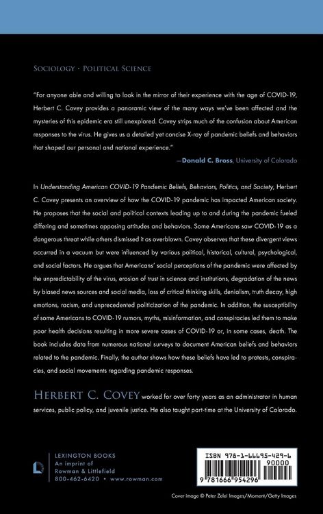 Produktbild: Understanding American COVID-19 Pandemic Beliefs, Behaviors, Politics, and Society