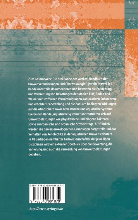 Produktbild: Handbuch der Umweltver&auml;nderungen und &Ouml;kotoxikologie