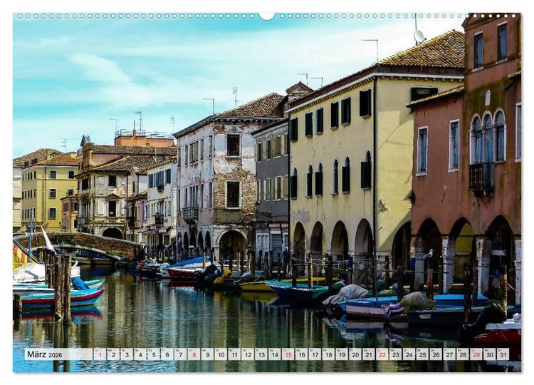 Produktbild: Chioggia - Venedigs kleine Schwester (hochwertiger Premium Wandkalender 2026 DIN A2 quer), Kunstdruck in Hochglanz