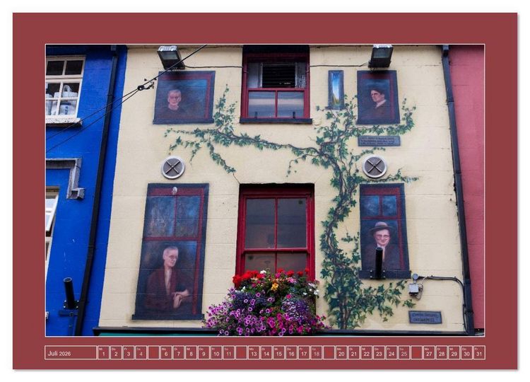 Produktbild: IRLAND - Die sch&ouml;nsten Fassadenmalereien (Wandkalender 2026 DIN A3 quer), CALVENDO Monatskalender