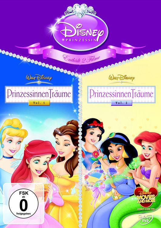 Produktbild: Prinzessinnen Tr&auml;ume Vol. 1+2 - Prinzessinnen Doppelpack [2 DVDs]
