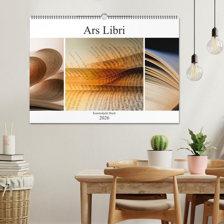 Produktbild: Ars Libri - Kunstwerk Buch (Wandkalender 2026 DIN A2 quer), CALVENDO Monatskalender