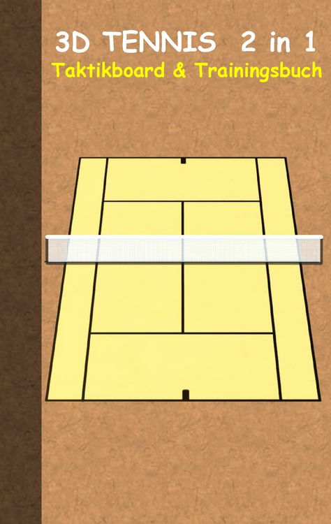 Produktbild: 3D Tennis 2 in 1 Taktikboard und Trainingsbuch (Ringbuchbindung)