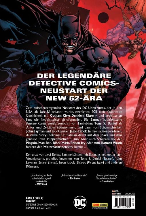 Produktbild: Batman - Detective Comics: Die New 52-&Auml;ra (Deluxe Edition)
