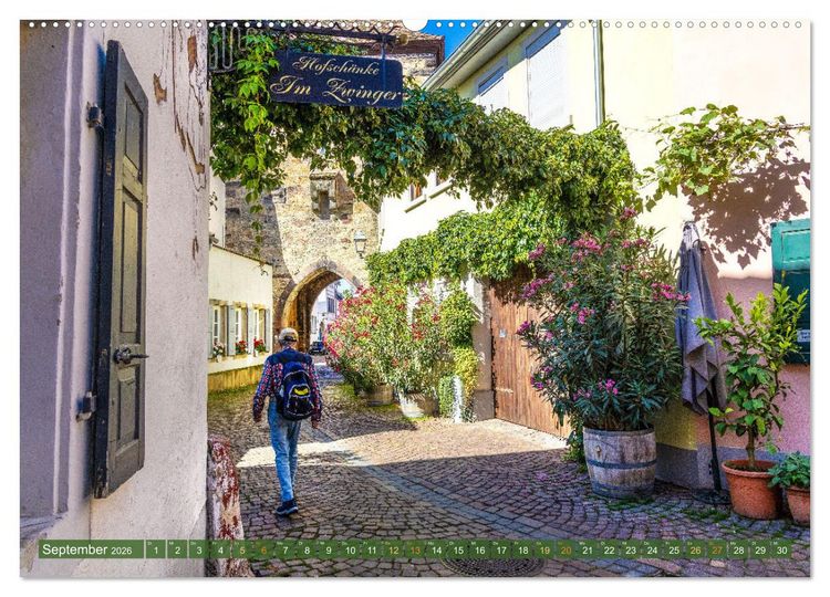 Produktbild: Ein Bummel durch die romantischen Gassen von Freinsheim in der Pfalz (hochwertiger Premium Wandkalender 2026 DIN A2 quer), Kunstdruck in Hochglanz