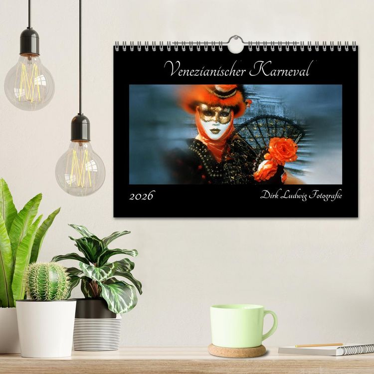 Produktbild: Venezianischer Karneval (Wandkalender 2026 DIN A4 quer), CALVENDO Monatskalender