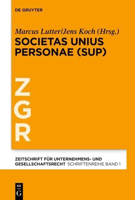 Produktbild: Societas Unius Personae (SUP)