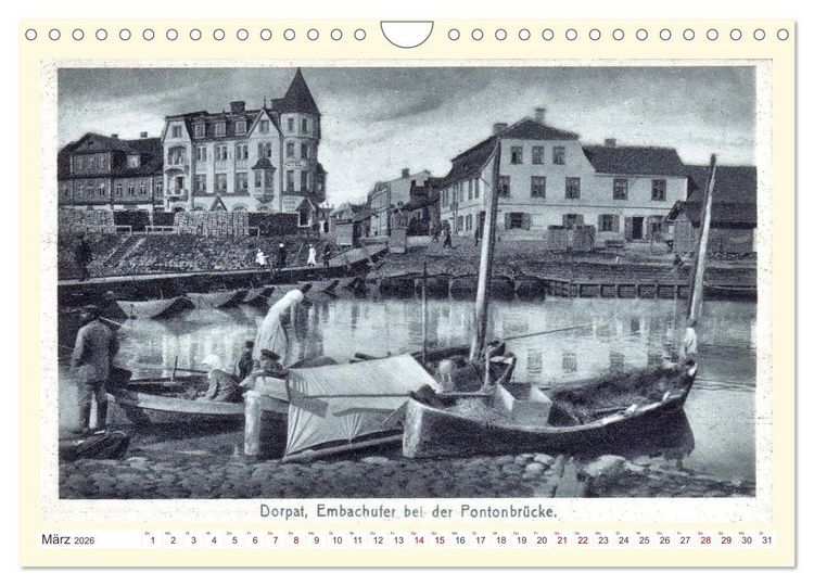 Produktbild: Gruss aus Dorpat - Tartu in historischen Ansichten (Wandkalender 2026 DIN A4 quer), CALVENDO Monatskalender