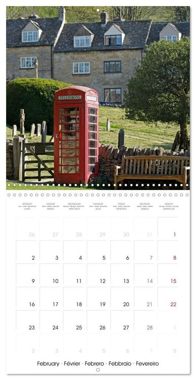 Produktbild: The Cotswolds - Idyllic part of England (Wall Calendar 2026 12 &times; 12 Inch) CALVENDO 12 Month Wall Calendar