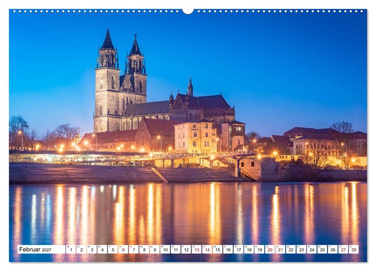 Produktbild: Deutsche St&auml;dte im sch&ouml;nsten Licht (Wandkalender 2027 DIN A2 quer), CALVENDO Monatskalender