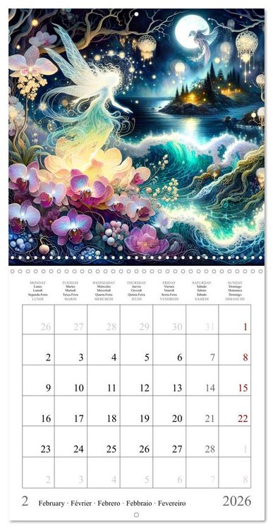 Produktbild: La nature f&eacute;erique (Calendrier mural carr&eacute; 2026 30x30 cm) Calendrier double avec une page pour vos prises de notes