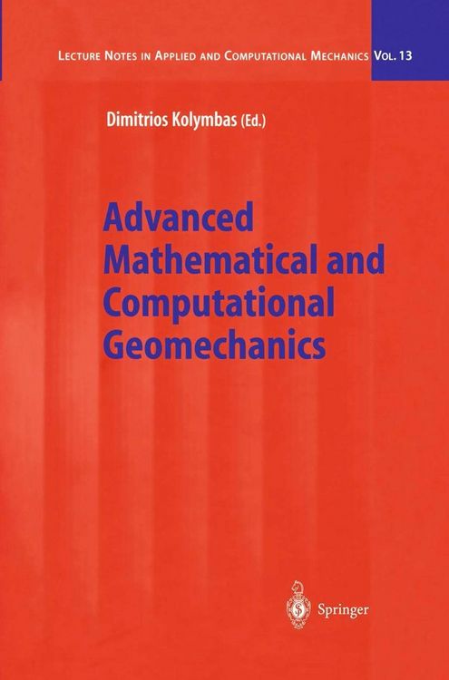 Produktbild: Advanced Mathematical and Computational Geomechanics