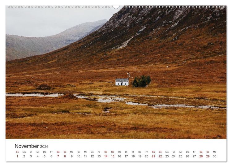 Produktbild: Schottland - Eine eindrucksvolle Reise in ein wundersch&ouml;nes Land. (hochwertiger Premium Wandkalender 2026 DIN A2 quer), Kunstdruck in Hochglanz